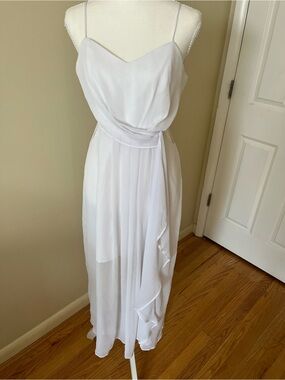 BCBGeneration White Spaghetti-Strap Maxi Dress